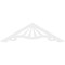 Ekena Millwork Pitch Marshall Architectural Grade PVC Gable Pediment, 60"W x 17 1/2"H x 1"P (7/12) GPP060X018X100MAR - alternate 5